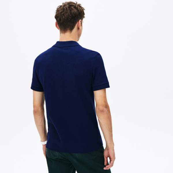 Áo Lacoste Cotton Piqué Polo Shirt 'Blue' PH8571-166 - Ảnh 3