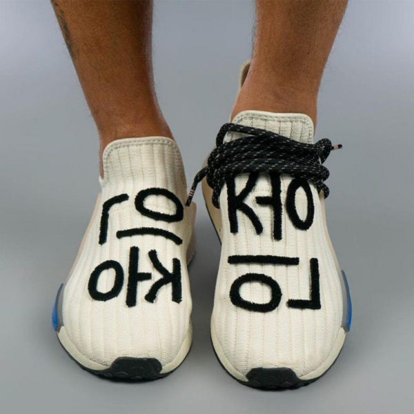 Giày Adidas Pharrell x NMD Human Race 'Cream' Q46454 - Ảnh 2
