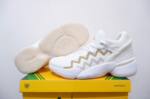 Giày Adidas D.O.N. Issue #2 'White Gold Metallic' FX9431 - Ảnh 8