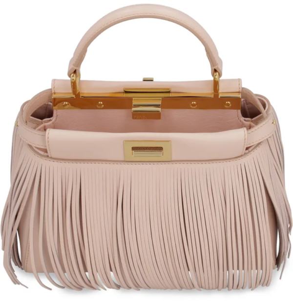 Túi Fendi Leather Bag With Fringes 'Pink' 8BN244-ADZ9-F1D3P - Ảnh 3