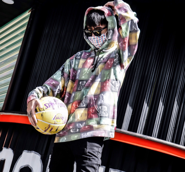 Áo Supreme Blocks Hooded Sweatshirt Multicolor SUP-BLHSMC - Ảnh 2