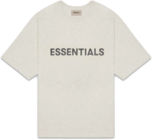 Alternative view of Áo Fear Of God Essentials 3D Silicon Applique Boxy T-Shirt Oatmeal FOG-ES3SABT