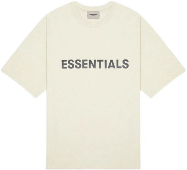 Áo Fear Of God Essentials 3D Silicon Applique Boxy T-Shirt 'Buttercream'