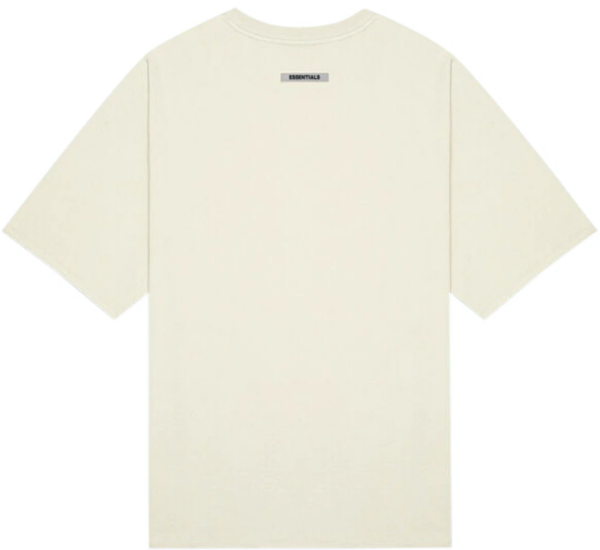 Áo Fear Of God Essentials 3D Silicon Applique Boxy T-Shirt 'Buttercream' - Ảnh 2