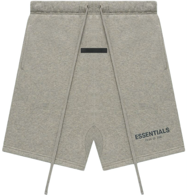 Quan Fear Of God Essentials Sweatshort 'Dark Heather Oatmeal'