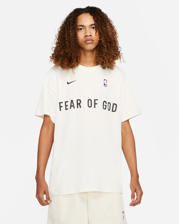 Áo Nike X Fear Of God x NBA NRG Tee Pale Ivory  CU4699 133 - Ảnh 4