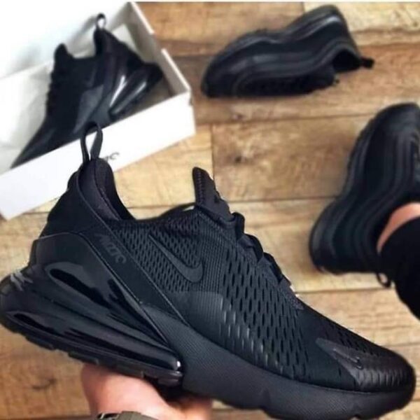Giày Nike Air Max 270 BG 'Triple Black' BQ5776-001 - Ảnh 4