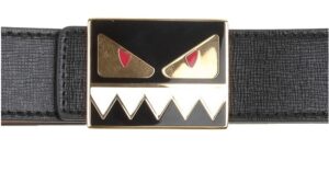 Thắt Lưng Fendi Leather Belt With Mostrino Buckle In Black 8C0559F09F0KUR