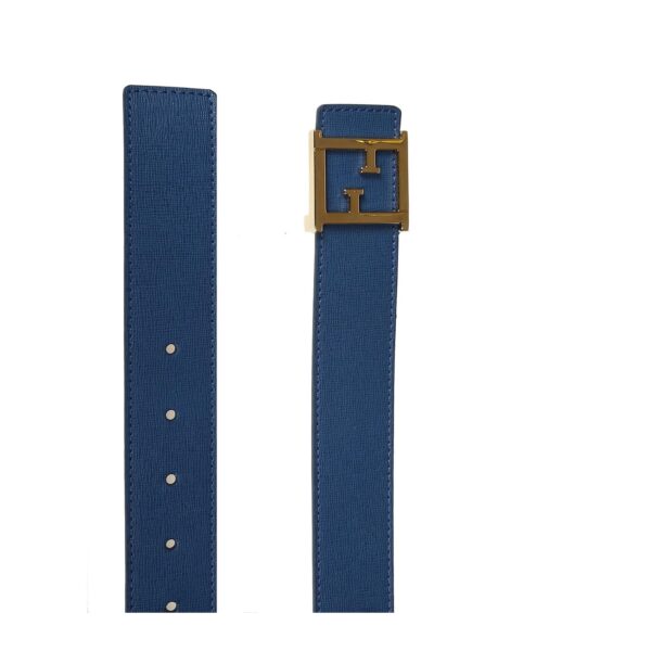Thắt Lưng Fendi Leather Belt With Logo Buckle 8C0497-00HGJ-F0J3M - Ảnh 2
