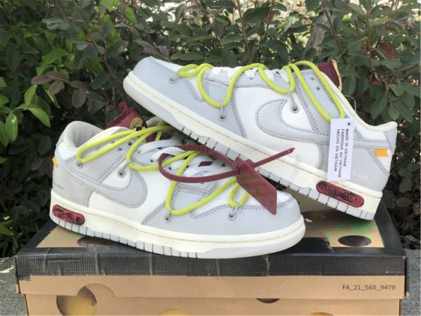 Giày Nike Off-White x Dunk Low 'Lot 08 of 50' DM1602-106 - Ảnh 5