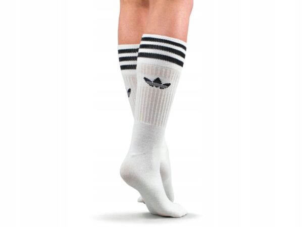 Tất Adidas Solid Crew Sock 3 Pairs White S21489 - Ảnh 3