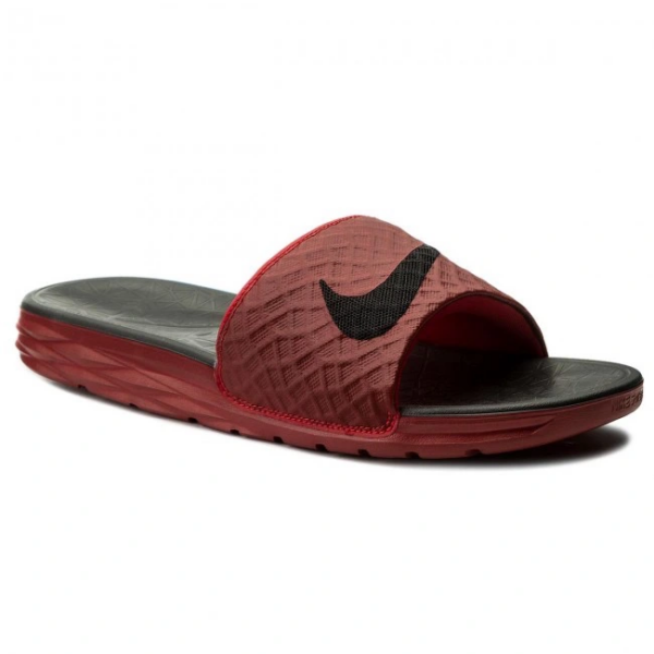 Dép Nike Benassi Solarsoft 'University Red Black' 705474-600 - Ảnh 3