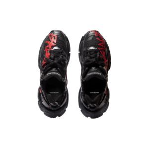 Giay Balenciaga x Adidas Runner Graffiti 'Black' 677403-W3RBQ-1060