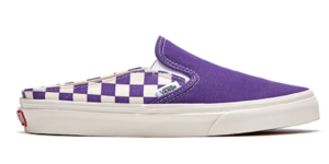 Giày Vans CheckerBoard Mule Slip-On Violet FLVNAS1U13