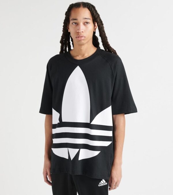 Áo Adidas Big Trefoil Boxy Tee Black FM9904 - Ảnh 4