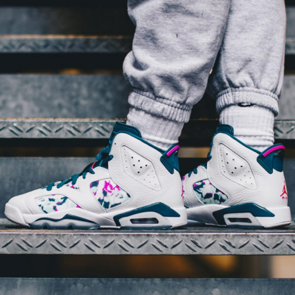 Giày Nike Air Jordan 6 Retro GS 'Green Abyss' 543390-153 - Ảnh 3
