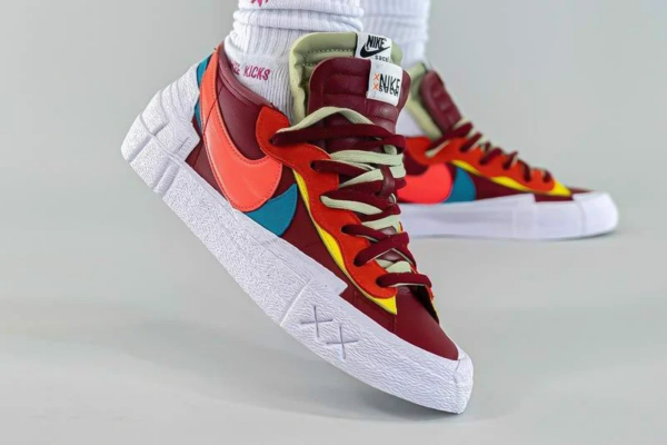 Giày Nike KAWS x sacai x Blazer Low 'Team Red' DM7901-600 - Ảnh 4