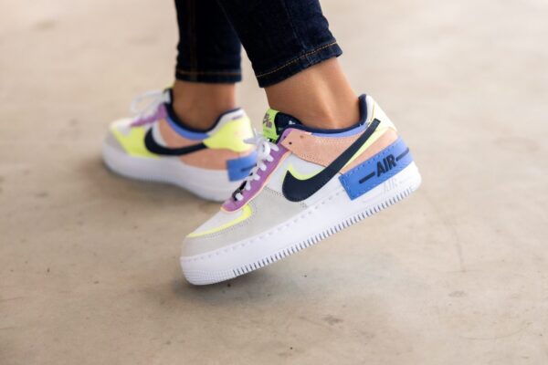 Giày Nike Wmns Air Force 1 Shadow 'Crimson Tint Volt' CU8591-001 - Ảnh 4