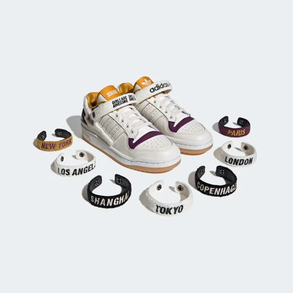 Giày Adidas Girls Are Awesome x Wmns Forum Low 'White Purple Beauty' GY2680 - Ảnh 6