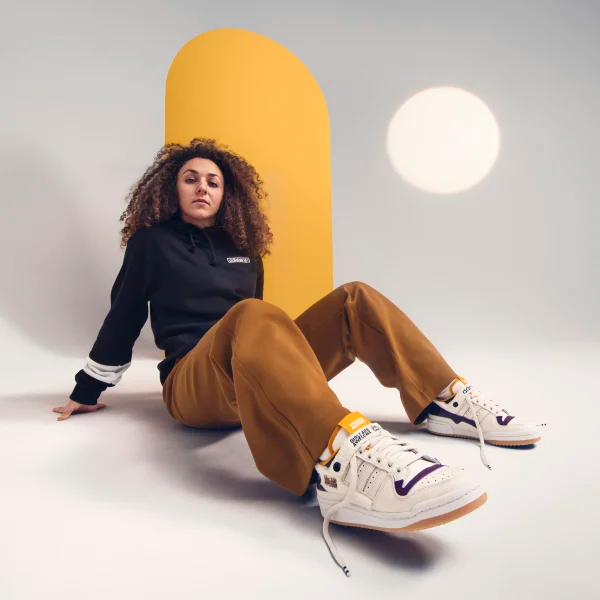 Giày Adidas Girls Are Awesome x Wmns Forum Low 'White Purple Beauty' GY2680 - Ảnh 3
