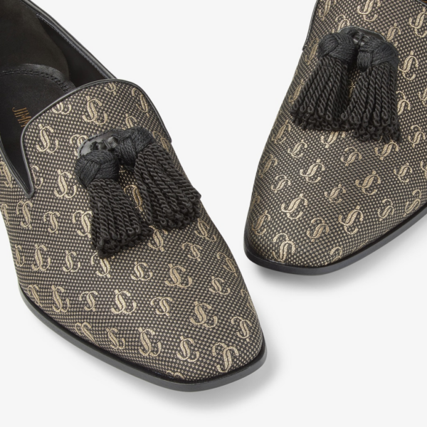 Giày Jimmy Choo Foxley 'Black Gold' FOXLEYMNBQ000034 - Ảnh 4