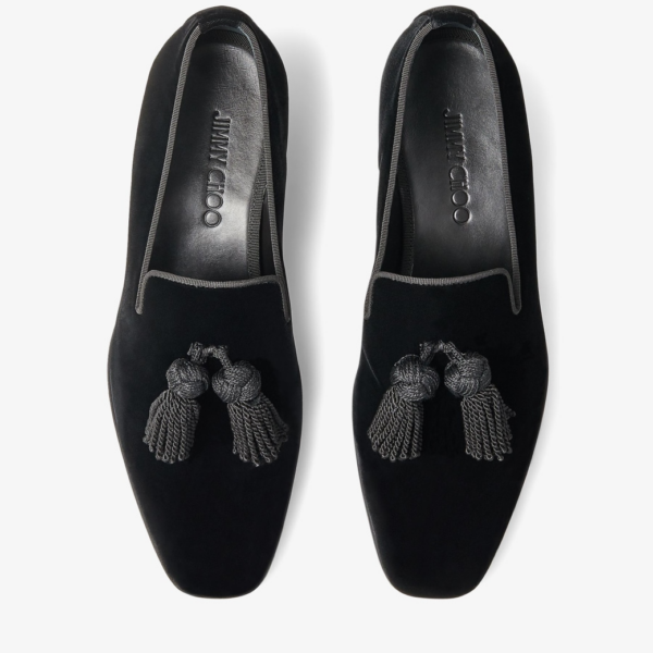 Giày Jimmy Choo Foxley M 'Black' FOXLEYMVEL010003 - Ảnh 4