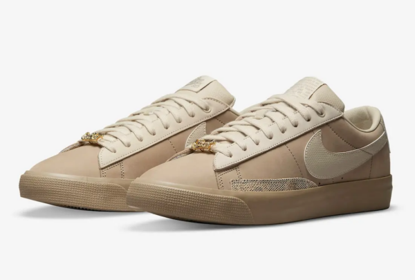 Giày Nike x FPAR SB Blazer Low QS 'Khaki' DN3754-200 - Ảnh 7