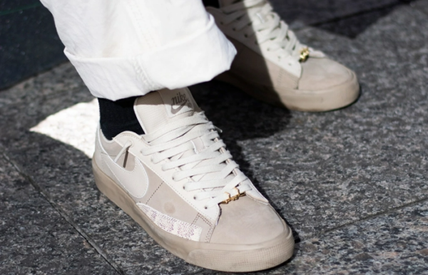Giày Nike x FPAR SB Blazer Low QS 'Khaki' DN3754-200 - Ảnh 2