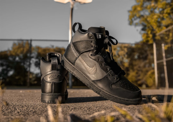 Giày Nike Black Bar x SB Dunk High Pro 'Black' AH9613-002 - Ảnh 5