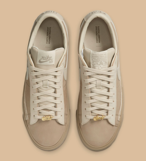 Giày Nike x FPAR SB Blazer Low QS 'Khaki' DN3754-200 - Ảnh 6