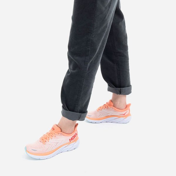 Giay Hoka Clifton 8 Orange Pink 1119394-CSPY