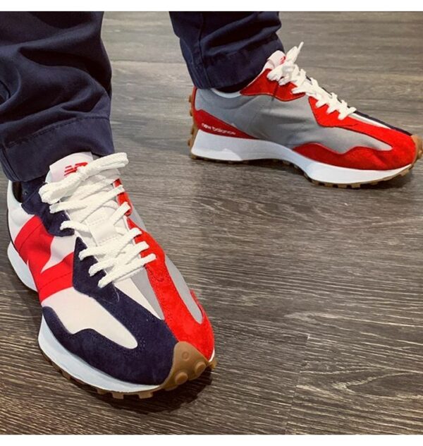 Giày New Balance 327 'Navy Red' MS327RP - Ảnh 4