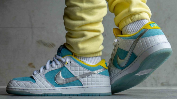 Giày Nike FTC x Dunk Low SB 'Lagoon Pulse' DH7687-400 - Ảnh 3