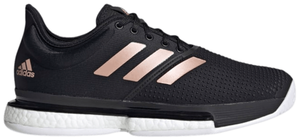 Giày Tennis Adidas Wmns SoleCourt 'Black Copper Metallic' FU8133