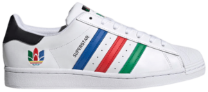 Giày Adidas Superstar Colorful Trefoil 'Cloud White' FU9521