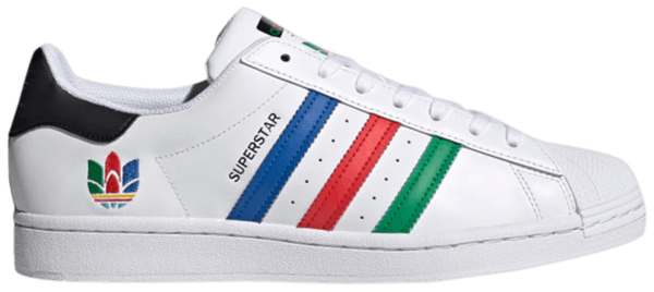 Giày Adidas Superstar Colorful Trefoil 'Cloud White' FU9521