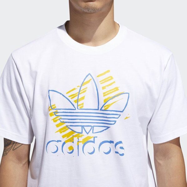 Áo Adidas Trefoil Art Tee White DV3279 - Ảnh 2
