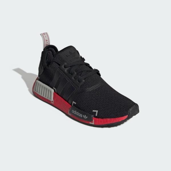 Giày Adidas NMD_R1 'Black Grey Scarlet' FV3907 - Ảnh 3
