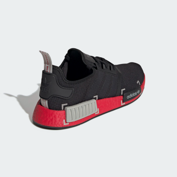 Giày Adidas NMD_R1 'Black Grey Scarlet' FV3907 - Ảnh 4