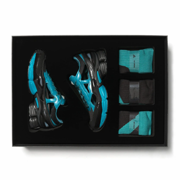Giày Adidas Raf Simons x Replicant Ozweego 'Black Colonial Blue' BB7986 - Ảnh 4