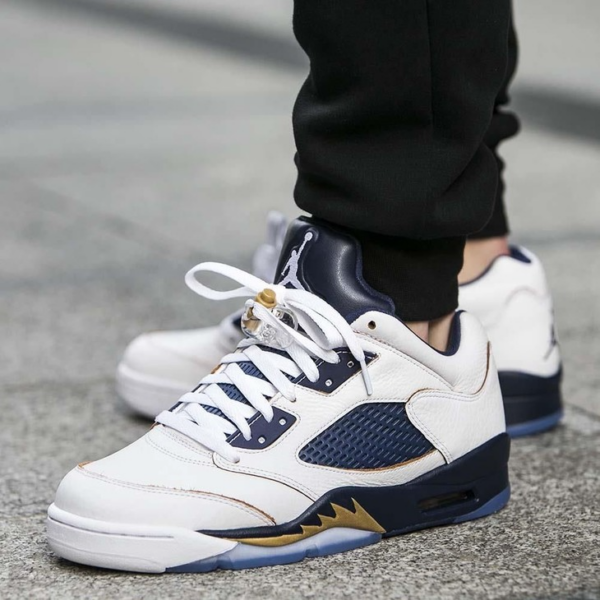 Giày Nike Air Jordan 5 Retro Low GS 'Dunk From Above' 314338-135 - Ảnh 2