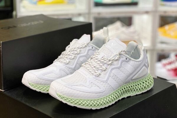 Giày Adidas ZX 2K 4D 'Triple White' FW2002 - Ảnh 2