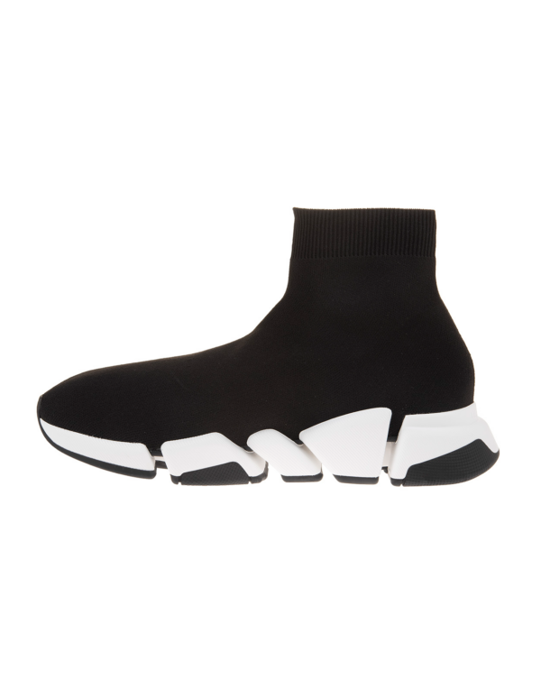 Giày Balenciaga Man Black And White Speed 2.0 Sneakers  617239-W2DB2-1015 - Ảnh 6
