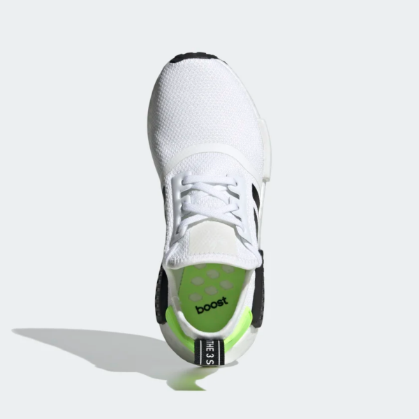 Giày Adidas NMD R1 J White Black Signal Green FW2699 - Ảnh 6