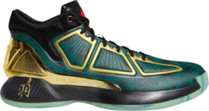 Giay Adidas D Rose 10 'College Green Gold Metallic' FW3656