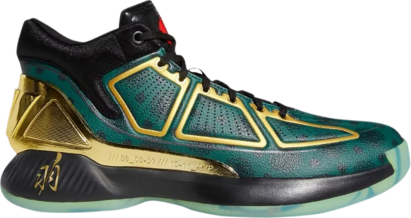 Giay Adidas D Rose 10 'College Green Gold Metallic' FW3656