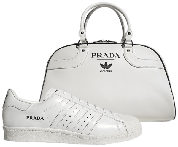 Giày Adidas Prada x Superstar 'Core White' & Bag Bundle FW6683
