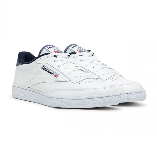 Giày Reebok Club C 85 White Navy FX2097 - Ảnh 2