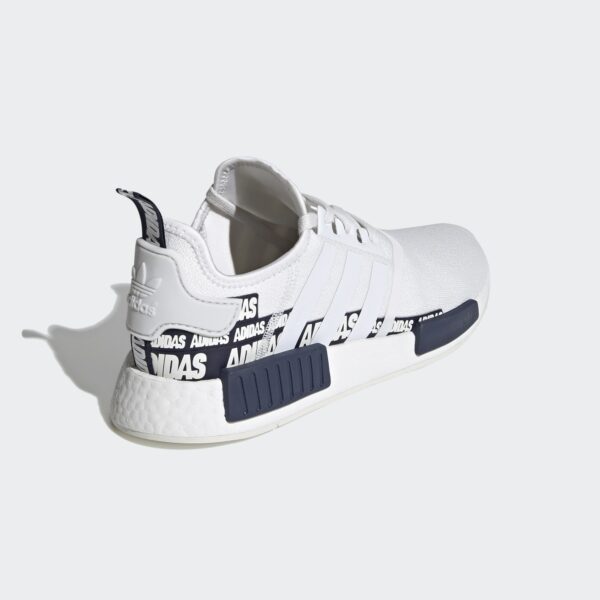 Giày Adidas NMD R1 'Wordmark Heel Crystal White Navy' FX6795 - Ảnh 2