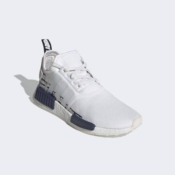Giày Adidas NMD R1 'Wordmark Heel Crystal White Navy' FX6795 - Ảnh 3